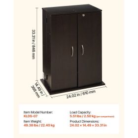 Media Storage Cabinet, 4-Tier DVD Shelf Organizer, 24.02 X 14.49 X 33.31 In Multimedia Storage Organizer For CDs, DVDs, Books, Games, CD Shelf Fo (Option: Black)